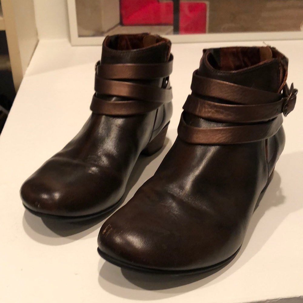 Taos booties brown/bronze